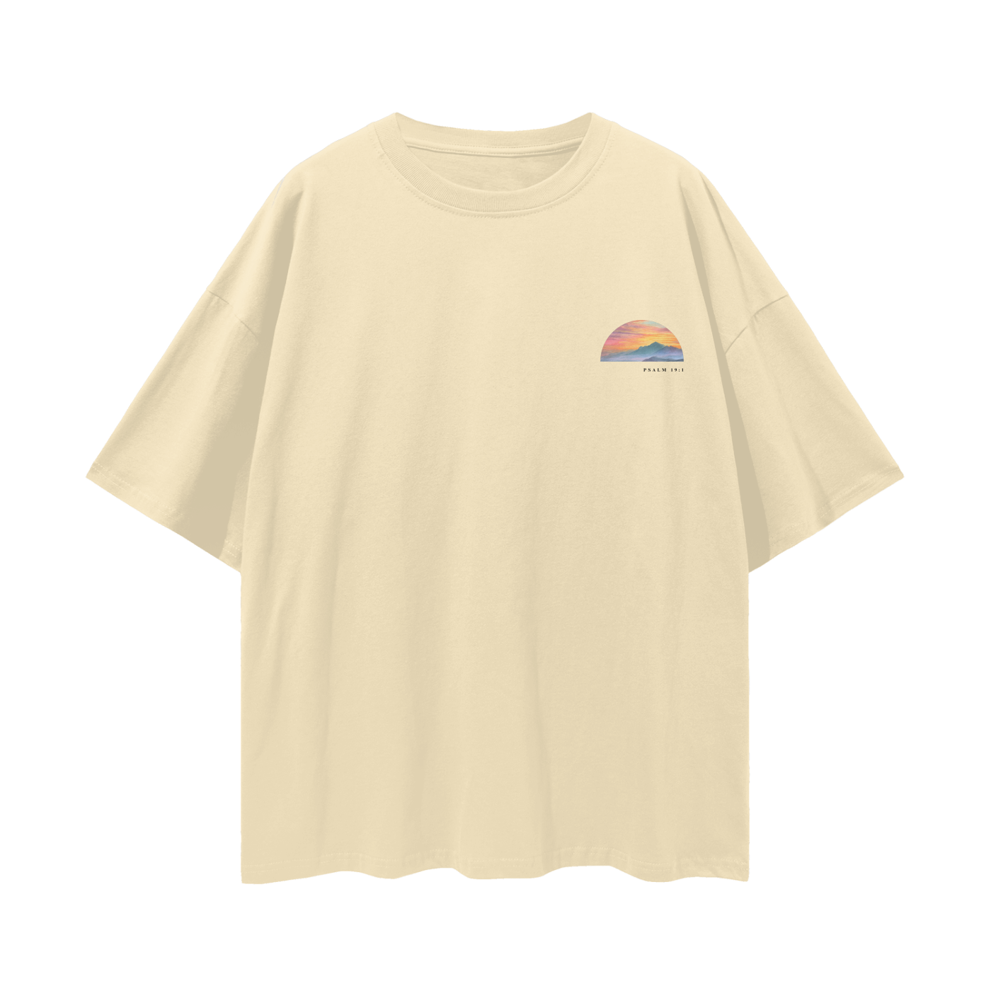 The Heavens Declare - Psalm 19 - Oversized Unisex Tee