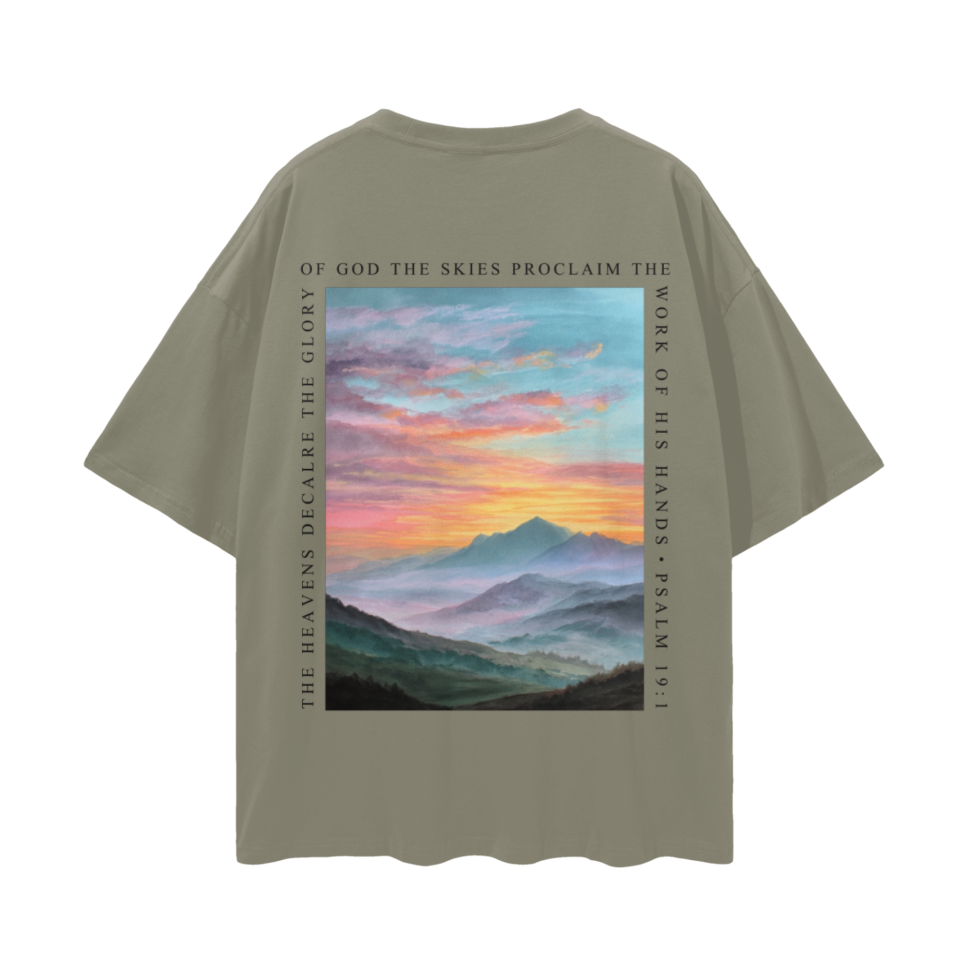 The Heavens Declare - Psalm 19 - Oversized Unisex Tee