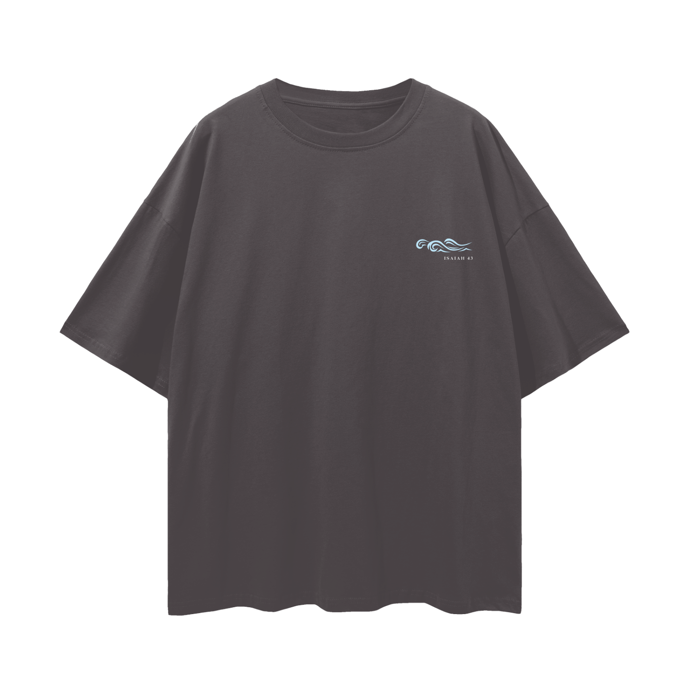 Deep Waters - Isaiah 43 - Oversized Unisex Tee