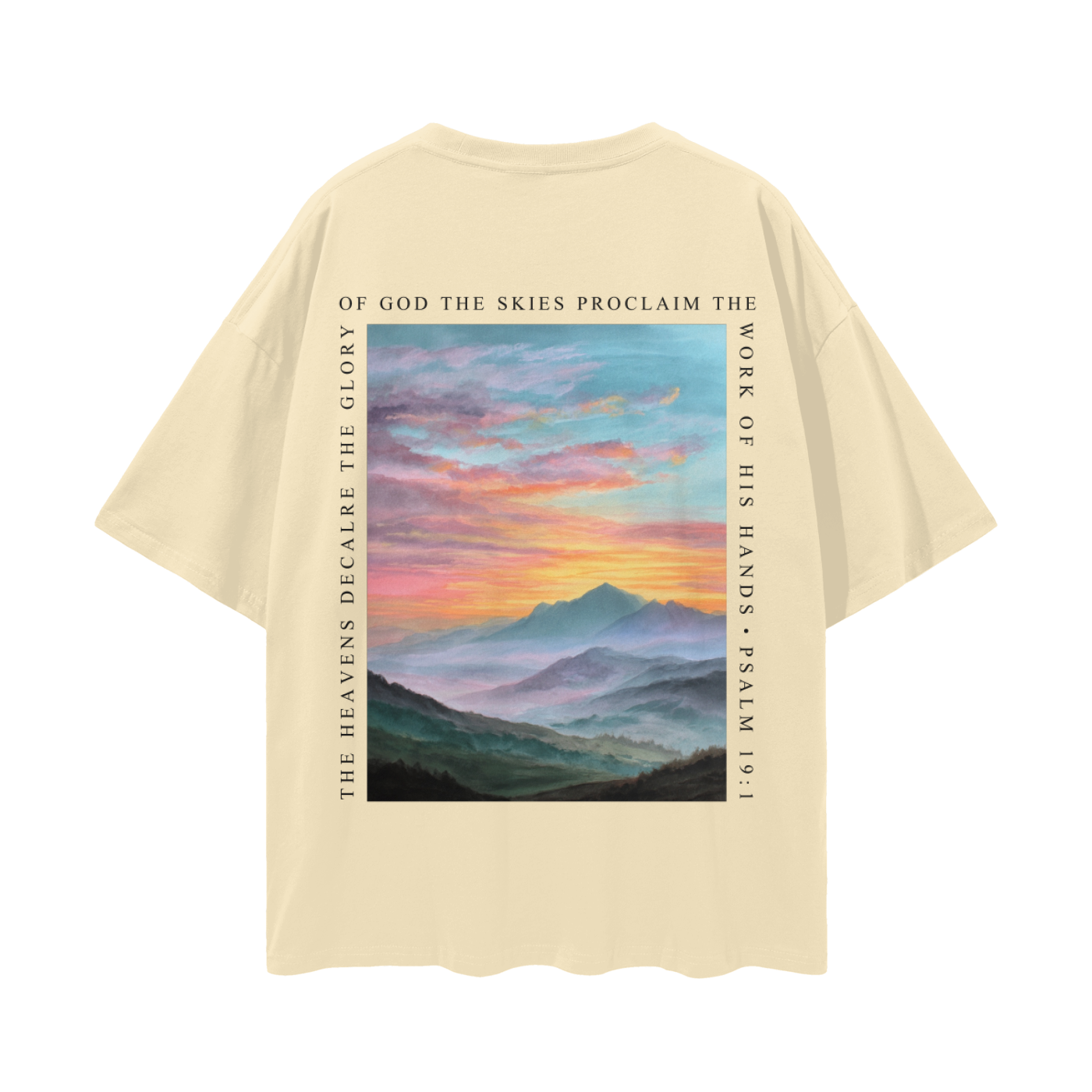 The Heavens Declare - Psalm 19 - Oversized Unisex Tee