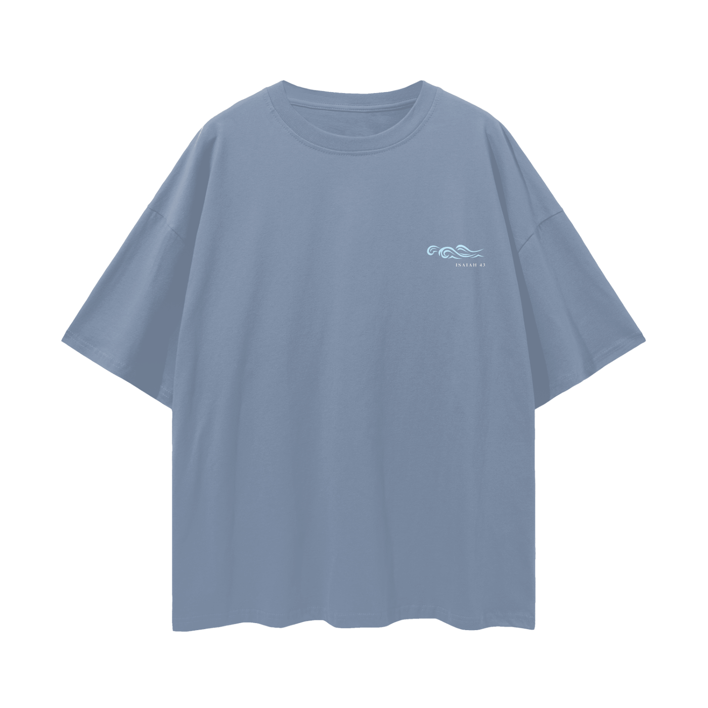 Deep Waters - Isaiah 43 - Oversized Unisex Tee